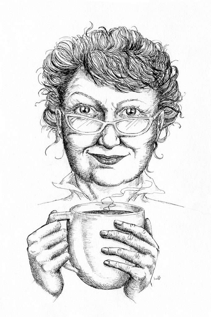 Zeichnung von Paula Anders © H. Wiltschek