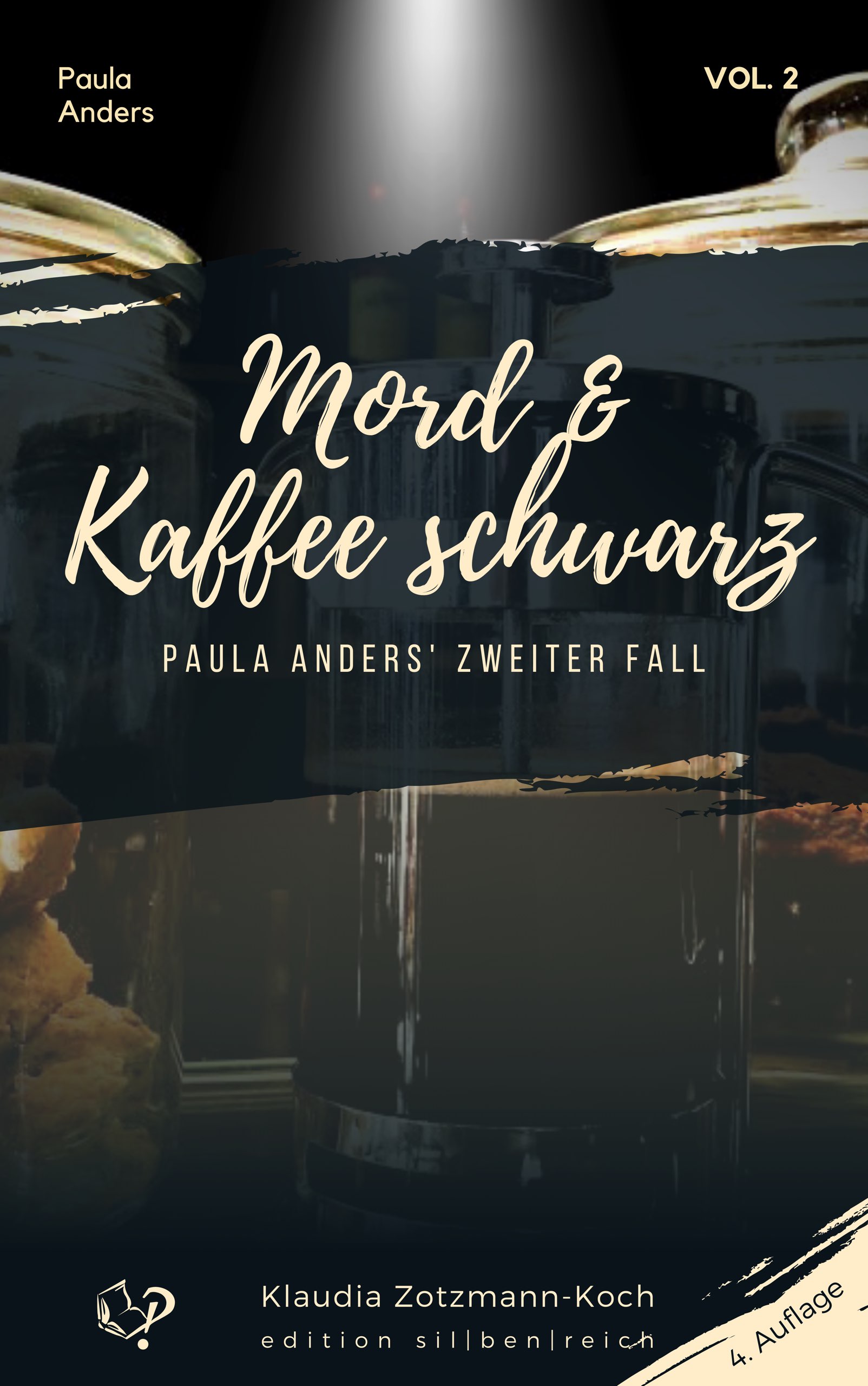 Cover der vierten Auflage des Buchs "Mord & Kaffee schwarz"