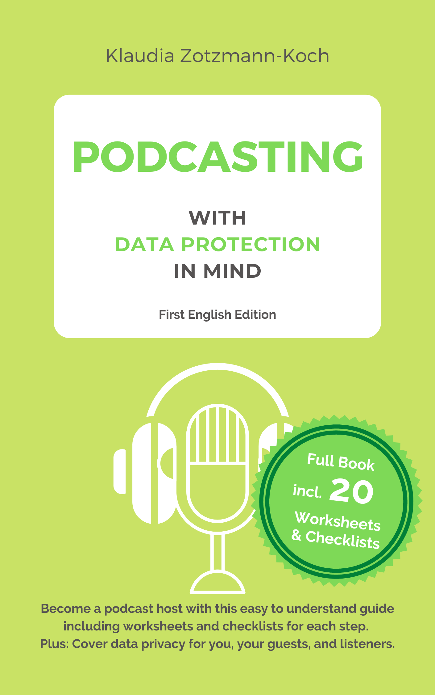 Cover of the book "Podcasting With Data Protection in Mind"